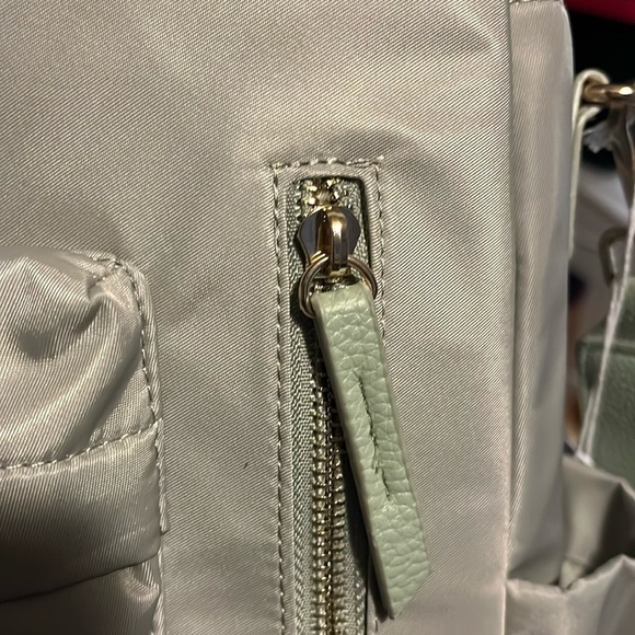 Haute Hippie Green On the Go Backpack Viral Decorative Beige Strap NWT main image 7